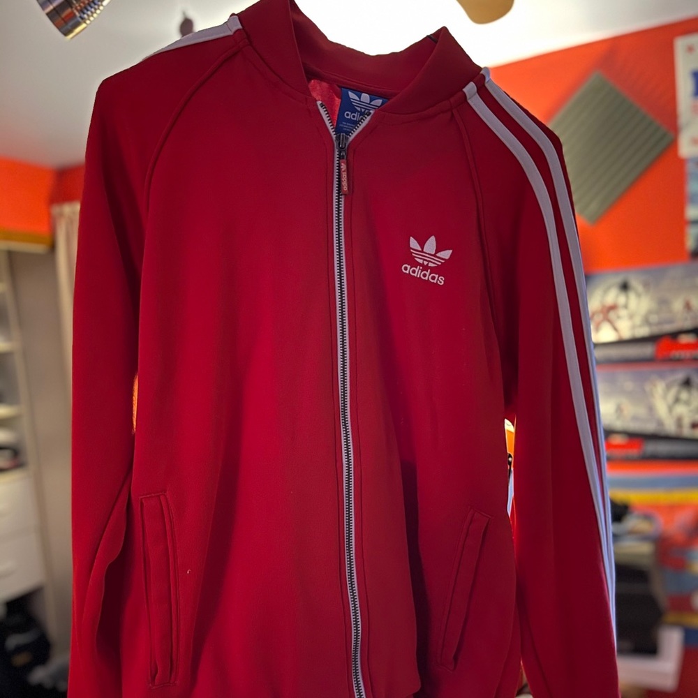 Red Adidas Track Jacket